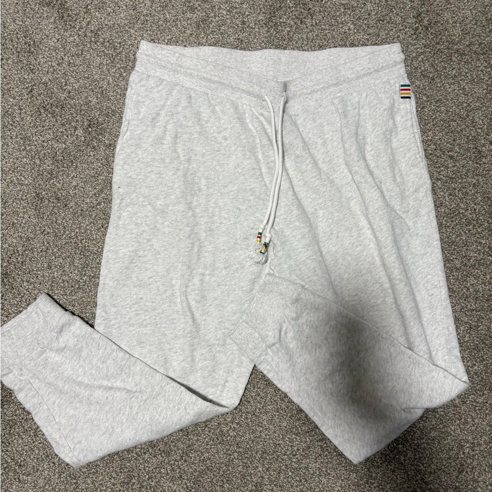 HBC Hudson Bay‎ Company Stripe Classic Jogger Sweatpants Men's Size Large